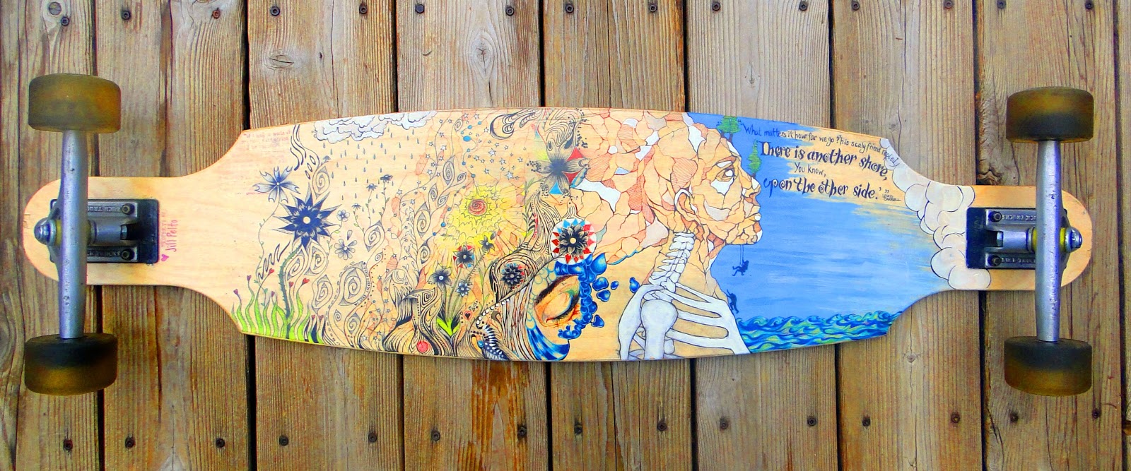Jill Pelto Artwork Longboard
