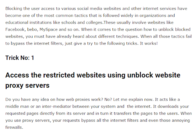 how to get around blocked websites