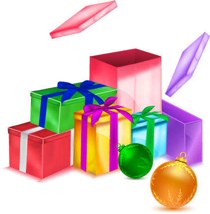 Regalos navideños - Vectoriales