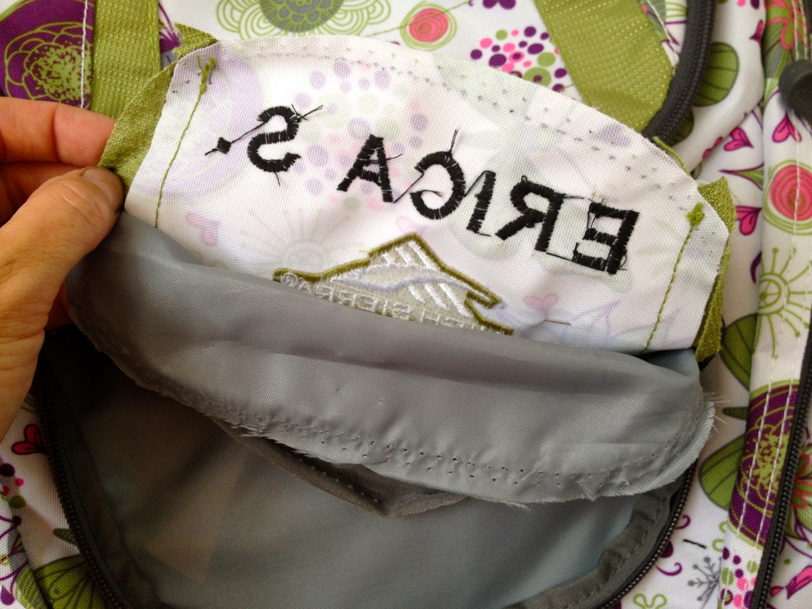 That's My Letter How to Personalize a Backpack