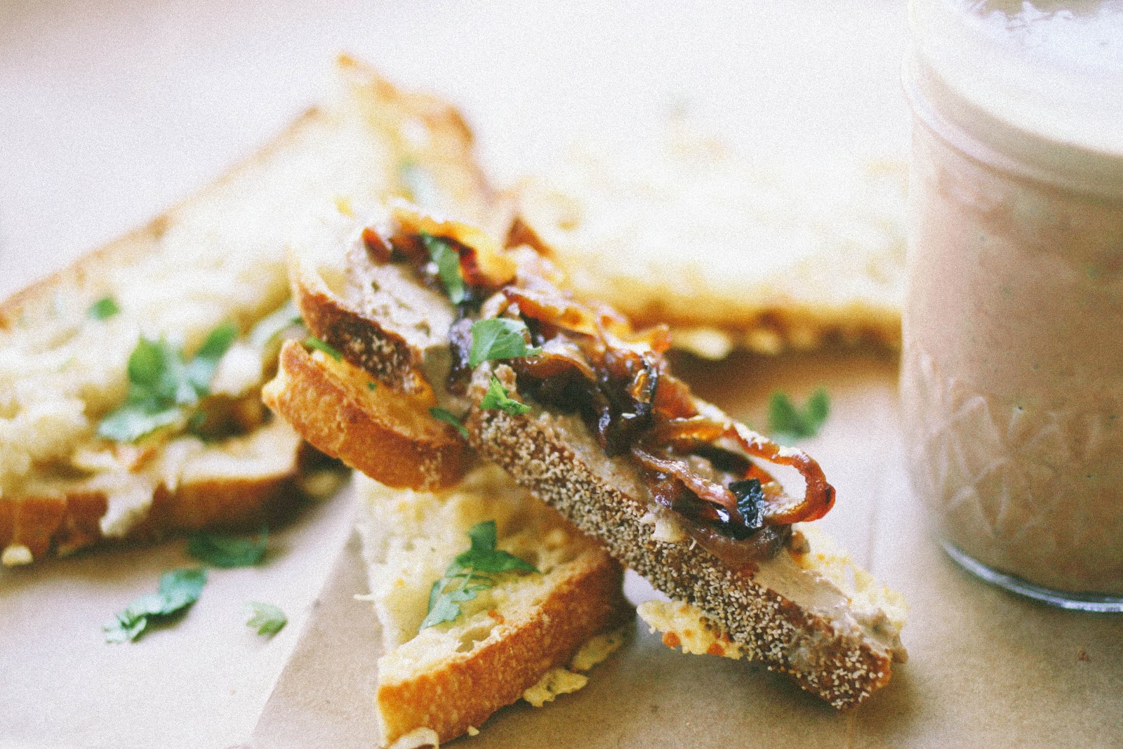 Unedeux senses Julia Child's Chicken Liver Mousse with Gruyere Crostini