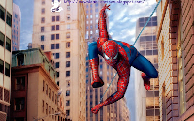 Download Cartoon Poster of Super Spider-man in jpeg format