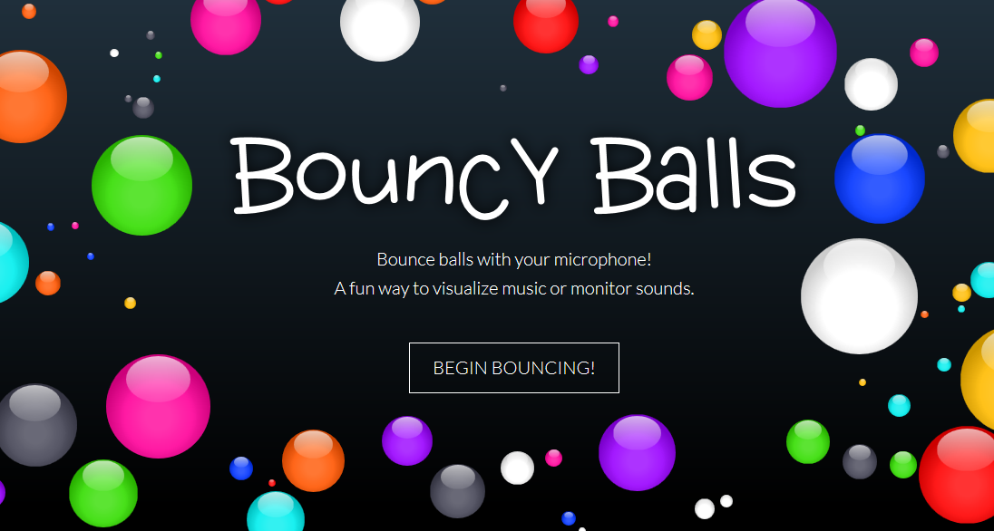 Monitor Classroom Noise Level with Virtual Bouncy Things