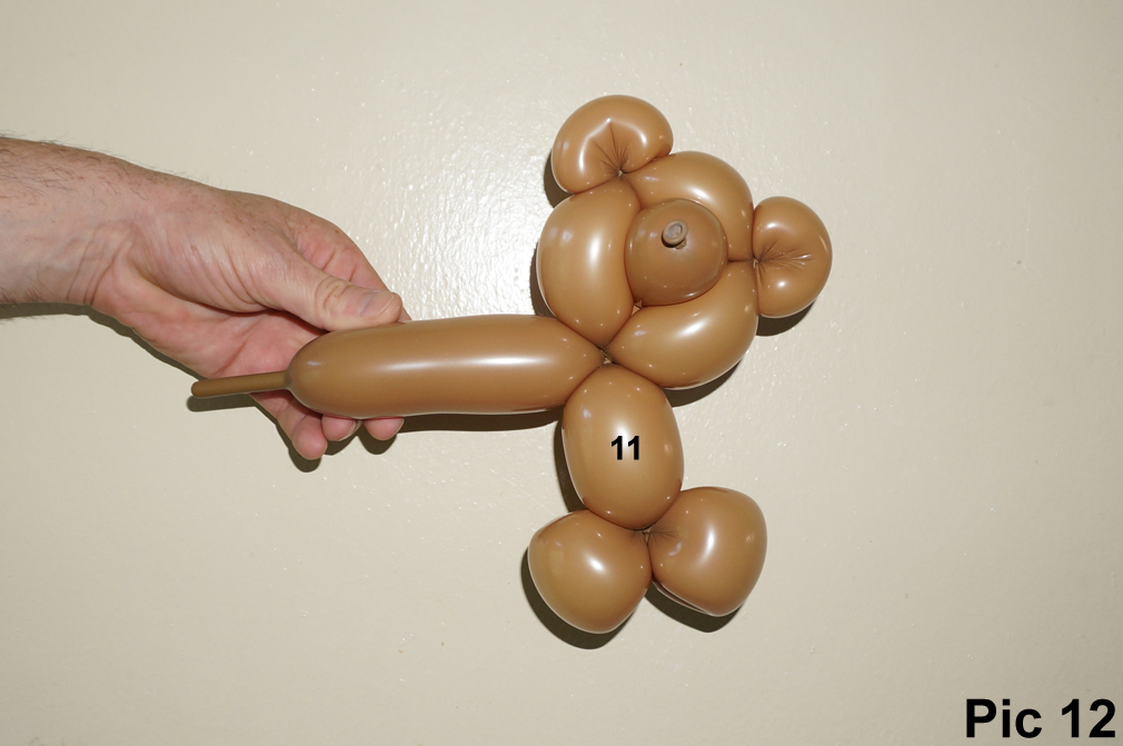 teddy bear balloon animal