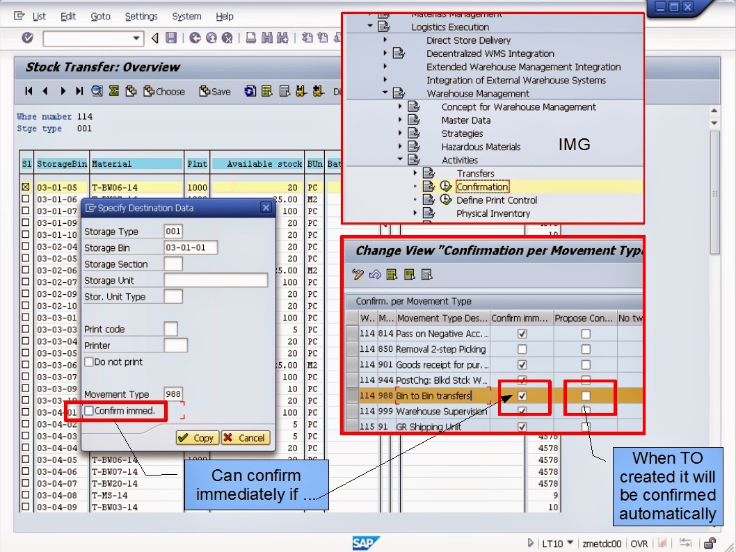 青蛙SAP分享 Froggy's SAP insights WMS Transfers Bin to Bin transfers