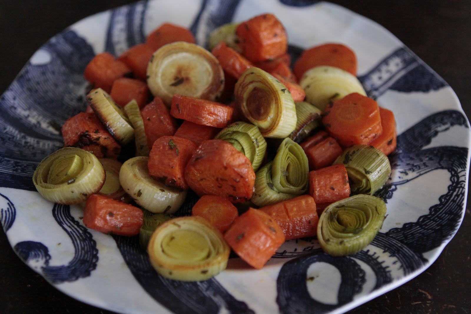 Seaside Kitchen Roasted Leeks & Carrots