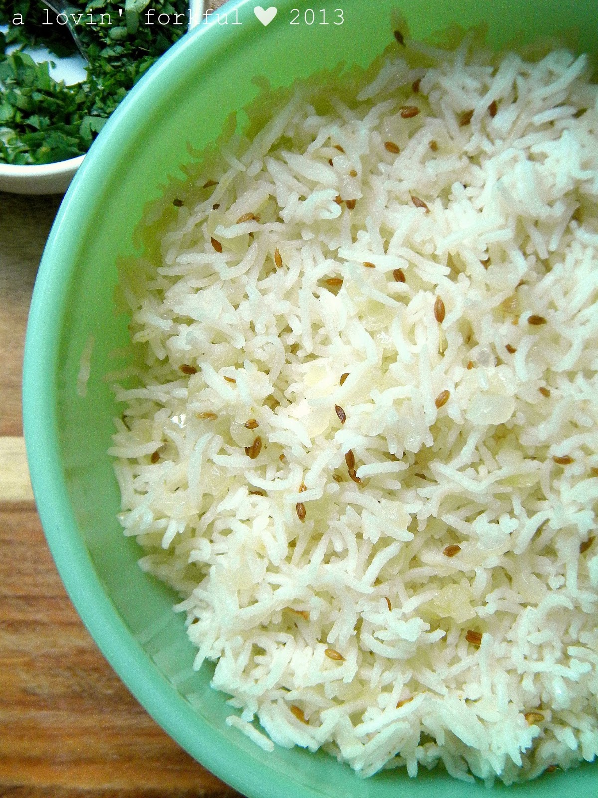 a lovin' forkful CuminScented Basmati Rice Pilaf