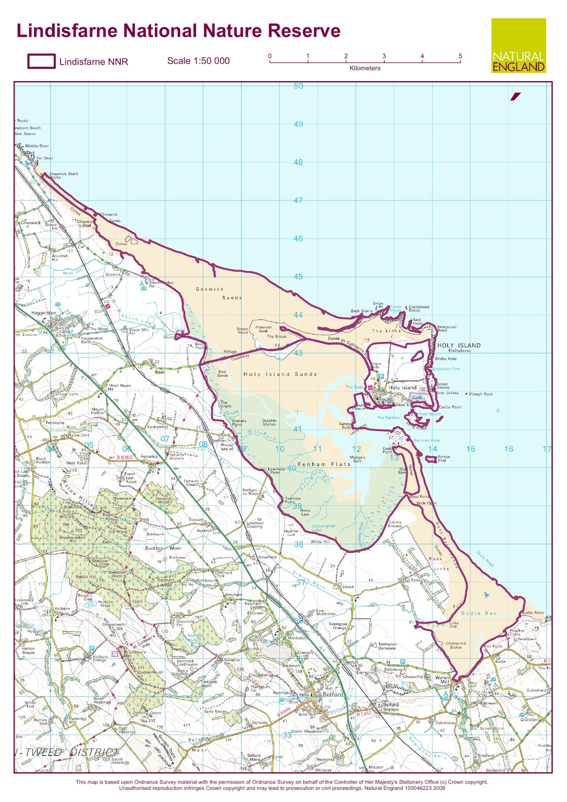 Lindisfarne National Nature Reserve Maps
