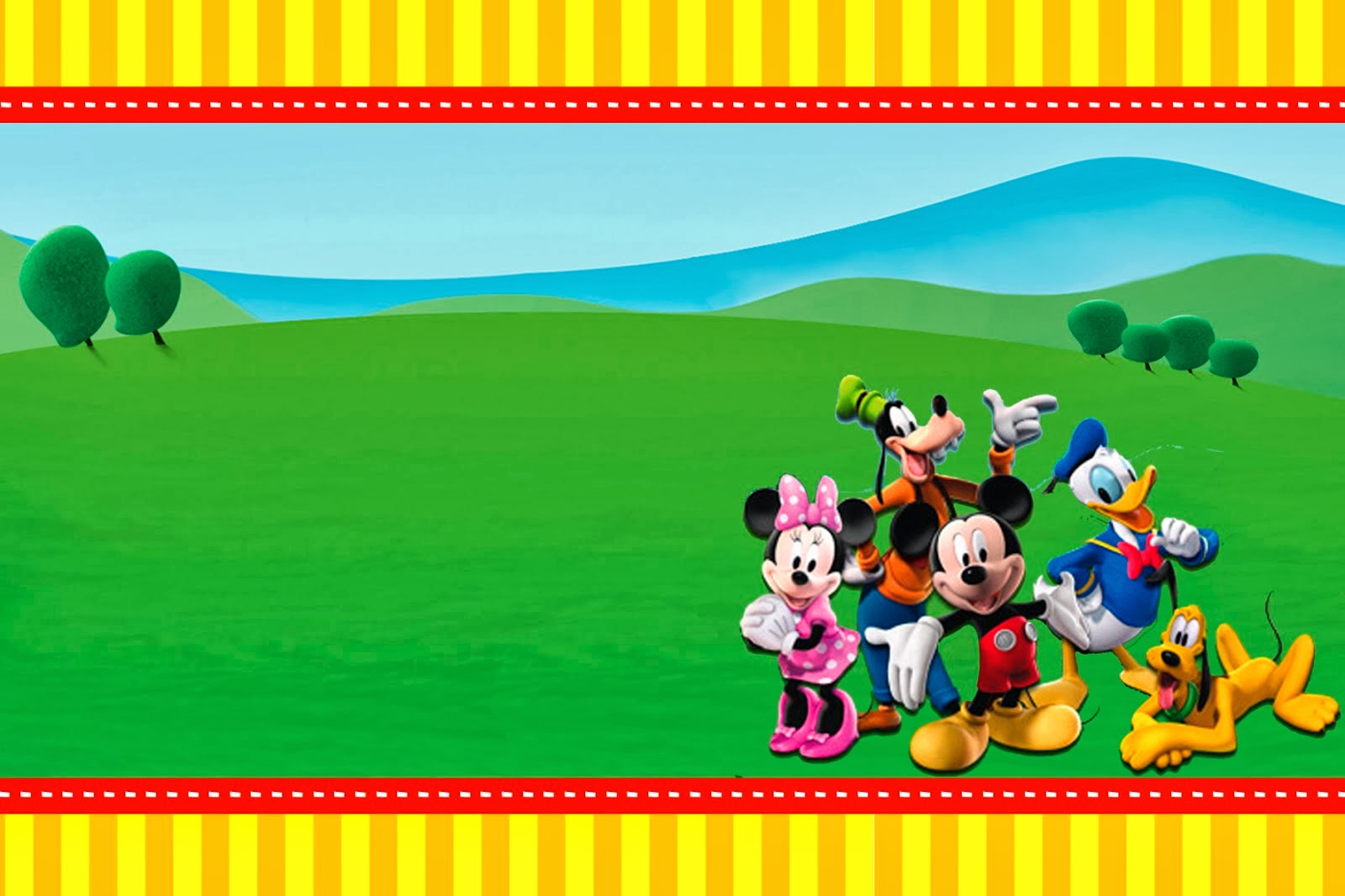 Mickey Clubhouse: Invitations and Party Free Printables. | Oh My Fiesta
