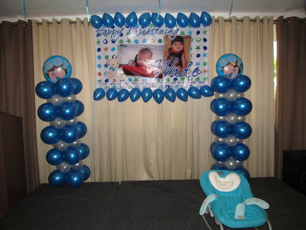 Biba Party Shop Wade Samuel S Baptismal Balloon Decor