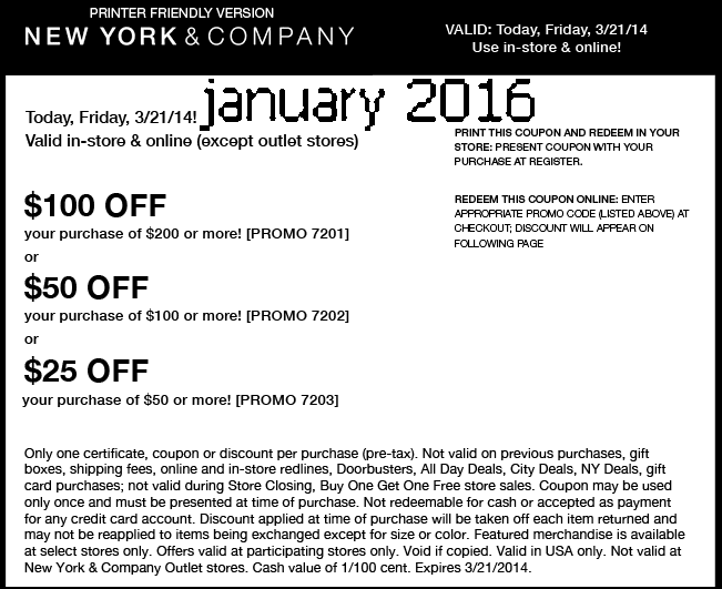 Free coupons new york