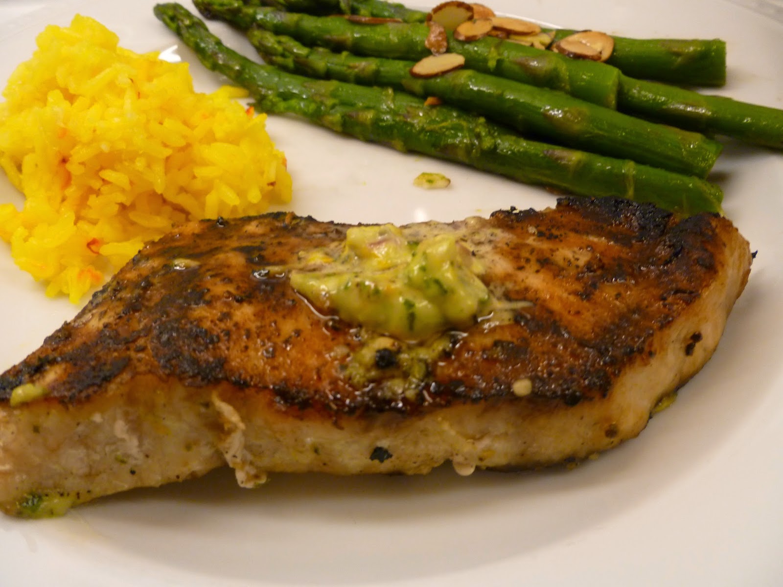 Lindaraxa Grilled Swordfish With Orange Lime Pesto
