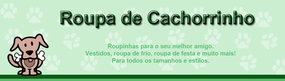 Roupa de Cachorrinho