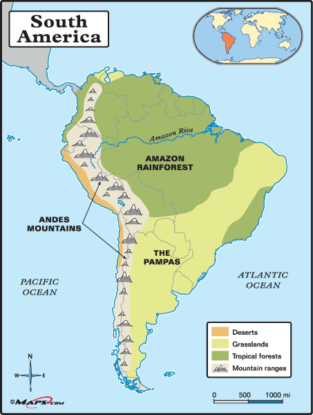 Andes Mountain Location