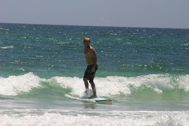 Cinco De Mayo 2012 longboard surfing on Pensacola Beach, FL at 18th Ave.