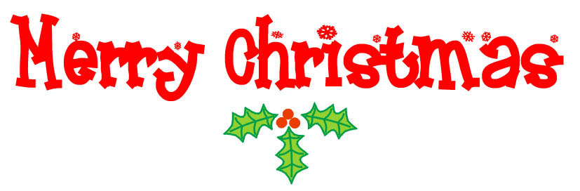merry christmas word