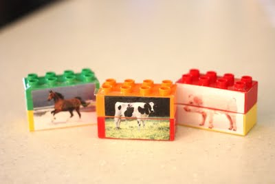 Puzzle lettere o animali con mattoncini lego