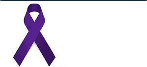 Esta fita de cor púrpura representa a Doença de Alzheimer.