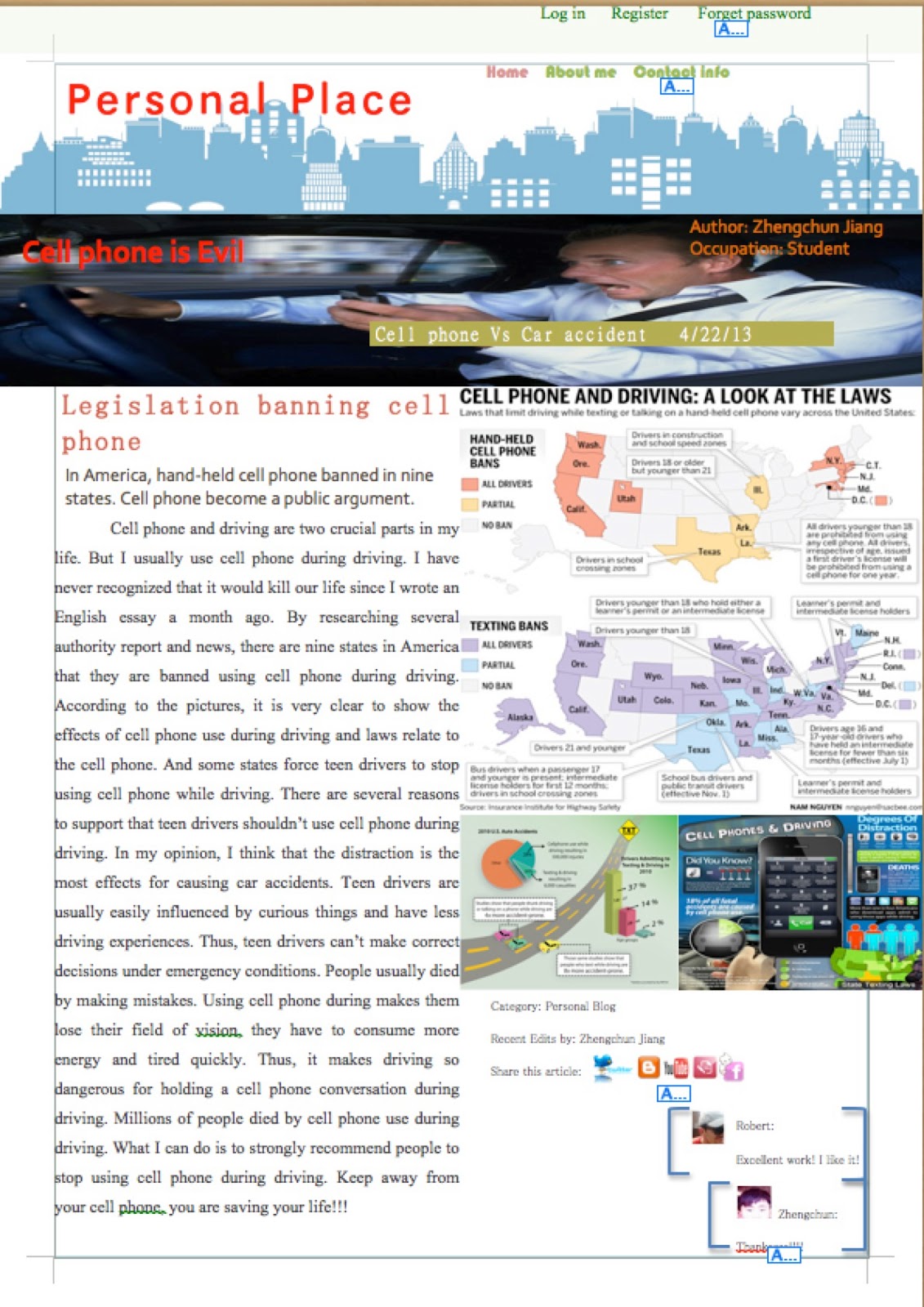 Cell phones and car accidents essay