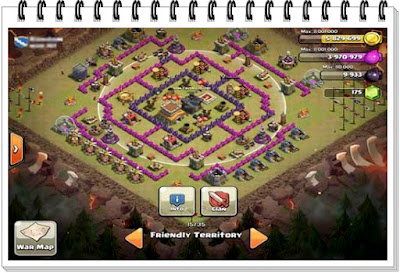 Base-Clan-War-Pertahanan-Terbaik-Town-Hall-8