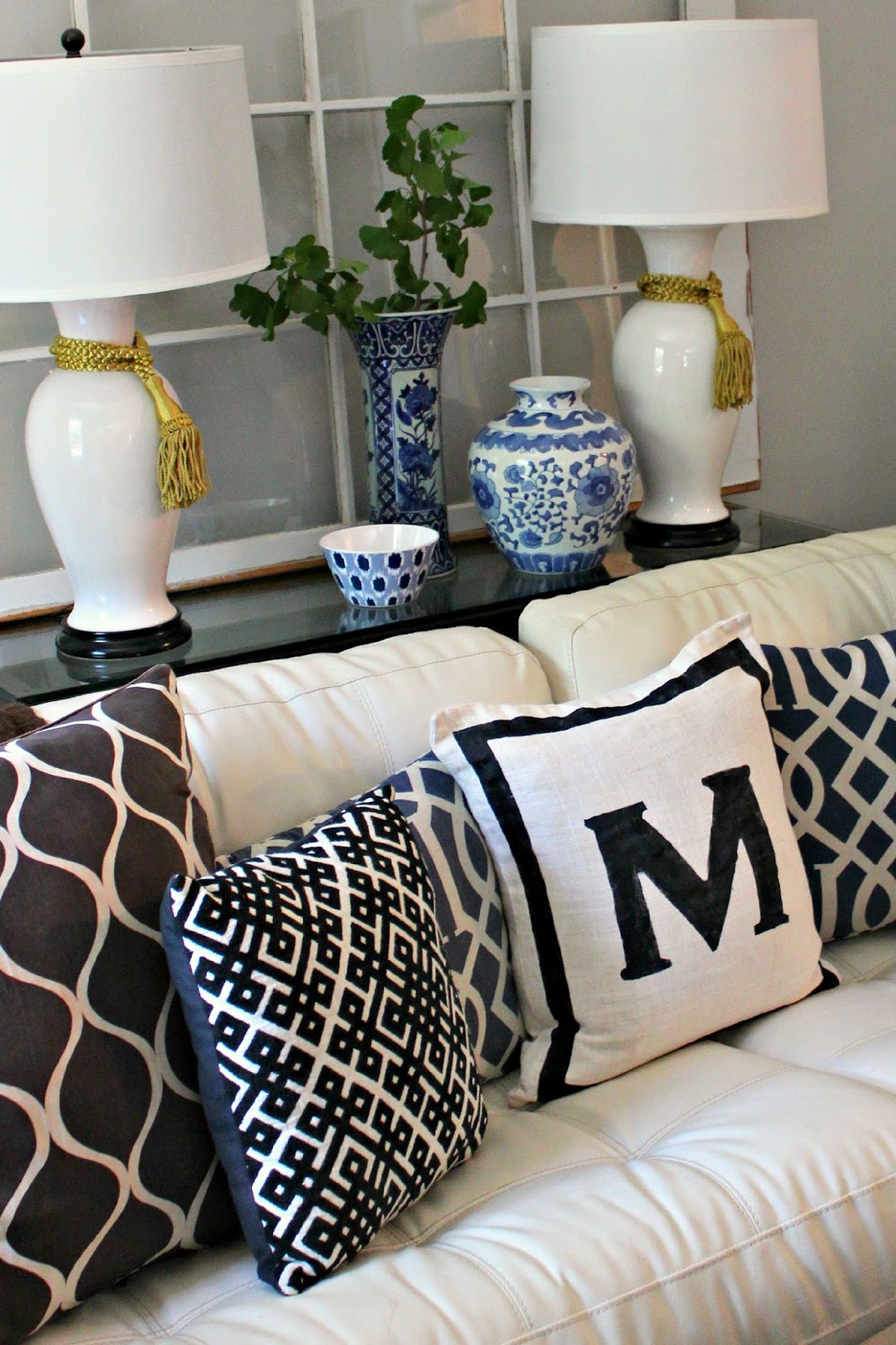 Initial Pillow DIY Make Your Own Jonathan Adler Initial Pillow