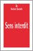2009-Sens Interdit