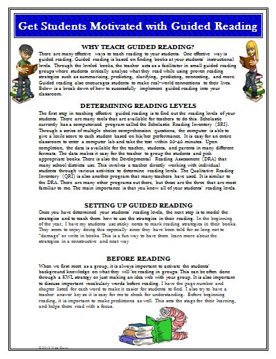 Guided Reading Strategies and Activities for Intermediate Grades