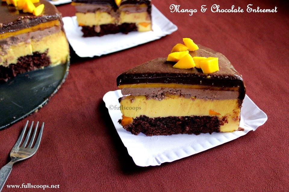 Mango and Chocolate Entremet Full Scoops A food blog with easy