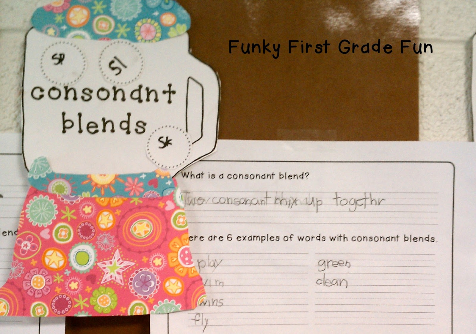 Funky First Grade Fun Put 'Em in the Blender ! (consonant blends)