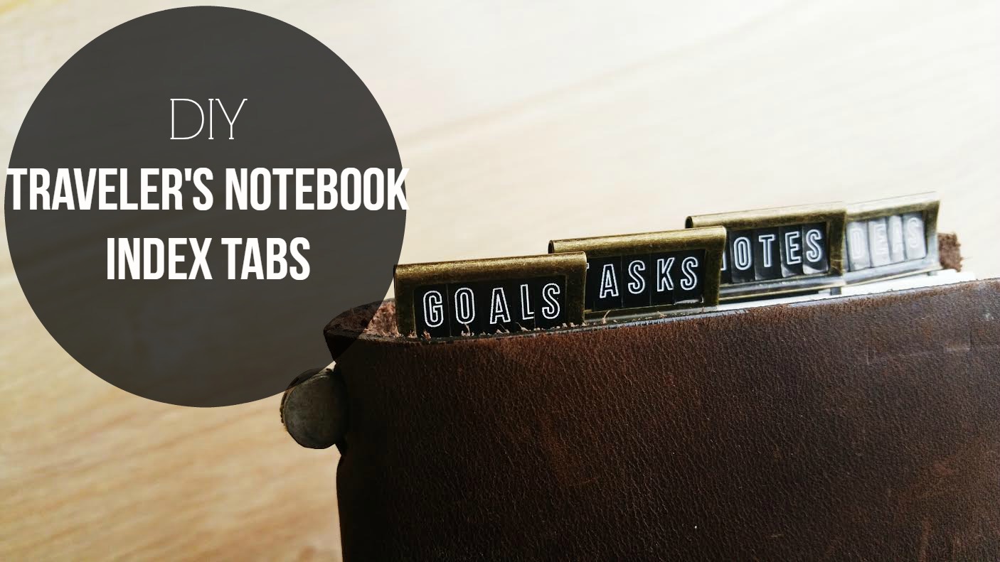 DIY Traveler's Notebook Index Tabs / Seaweed Kisses