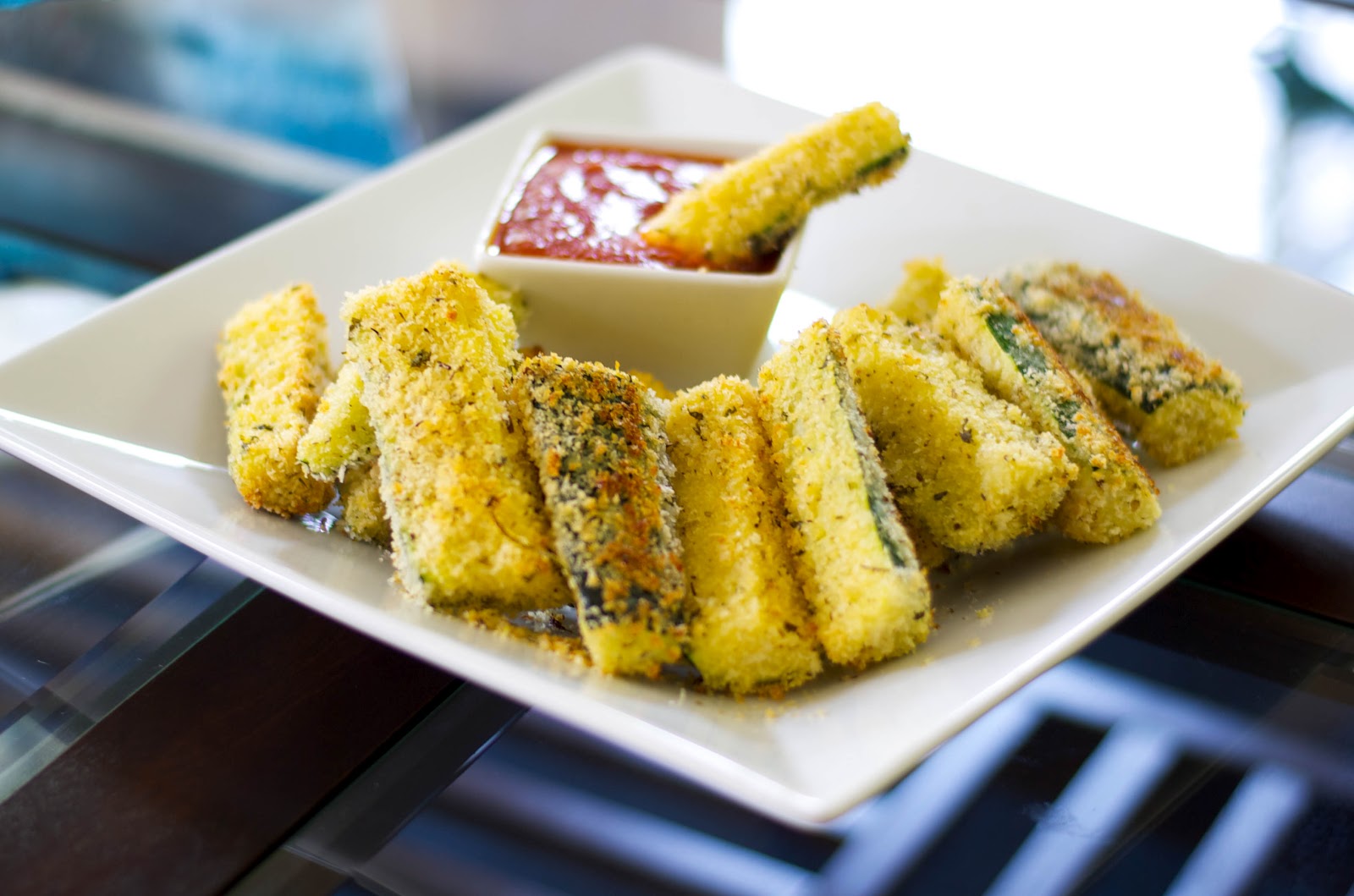 Carrie's Experimental Kitchen Baked Zucchini Wedges