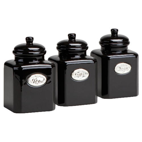 Tesco Country Kitchen Tea, Coffee, Sugar Bundle Appliances tracker