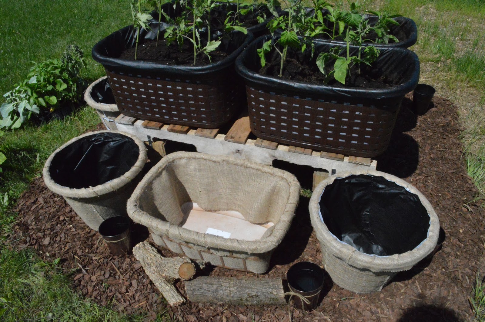 The Chic Burlap Boutique Blog Laundry Basket Gardening How to Turn