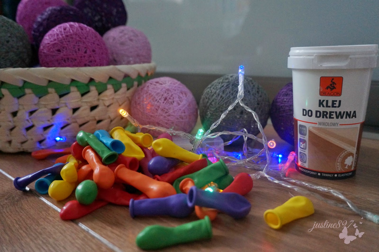 Made by justine897 DIY Cotton Ball Lights