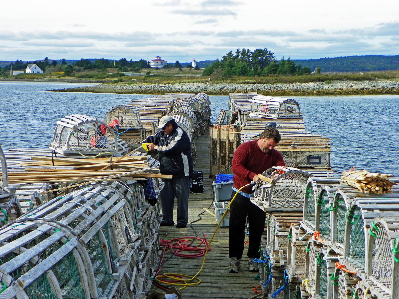 Fishermen Make Busy At The End of the Lobster Season, Community of Gabarus, Cape Breton A Cape