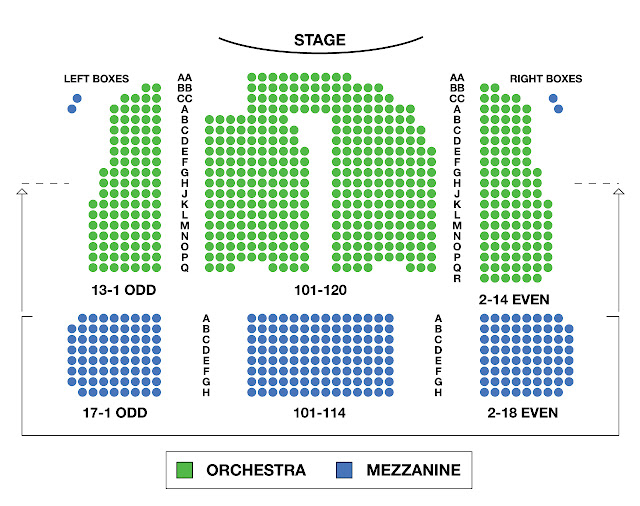 Booth Theater Seating Chart