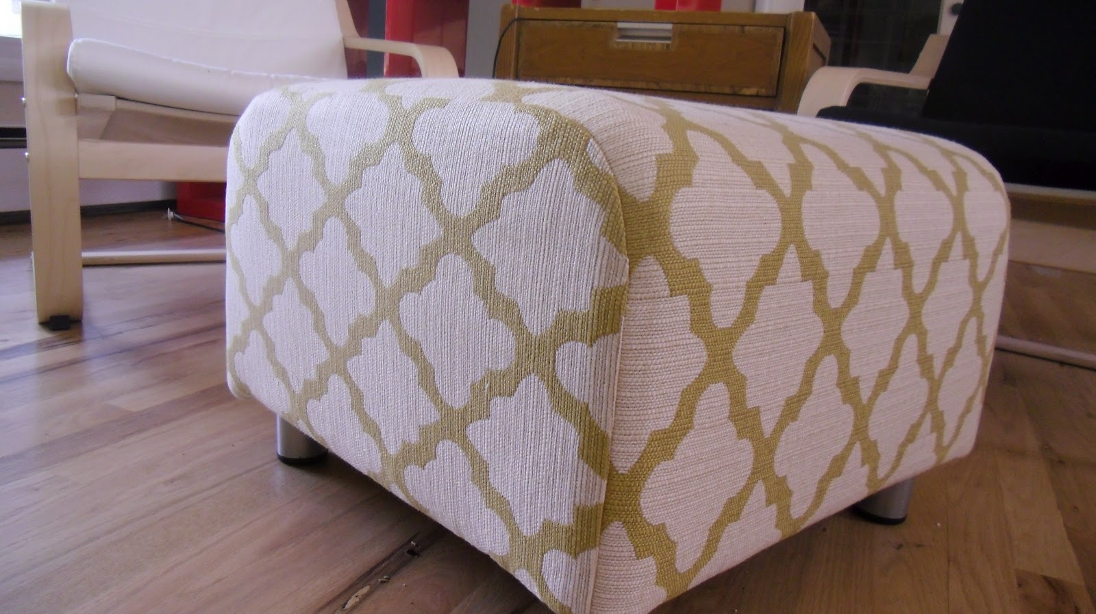 Ikea KLIPPAN Ottoman Cover I say sew