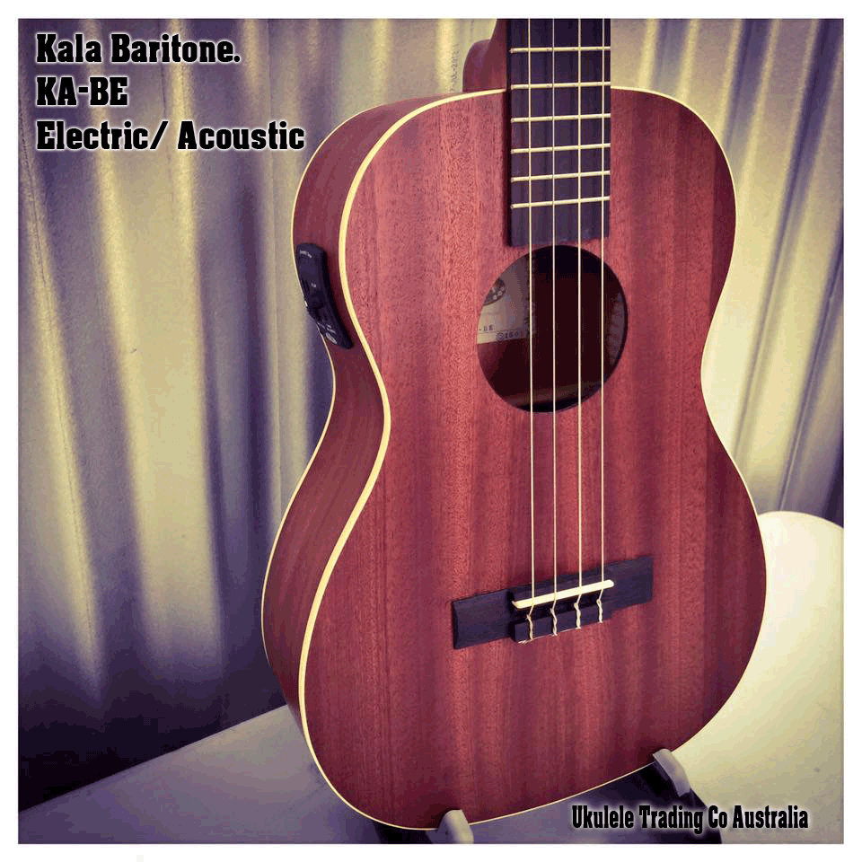 Kala Brand Music Co KABE Mahogany Series Baritone Ukulele with Onboard