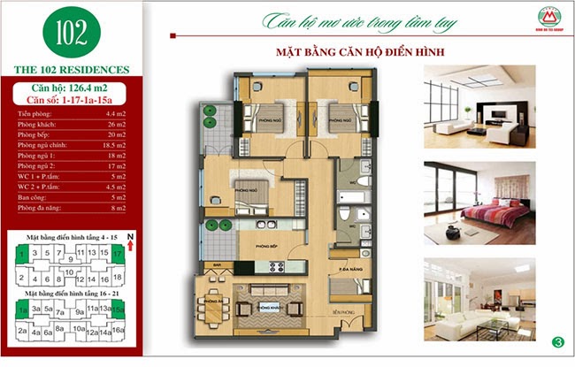 thiết kế căn 126m2