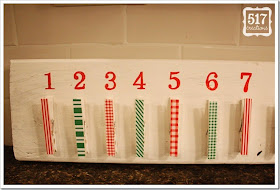 11 Ways to Organize with Clothespins - Christmas Countdown Organizer:: OrganizingMadeFun.com