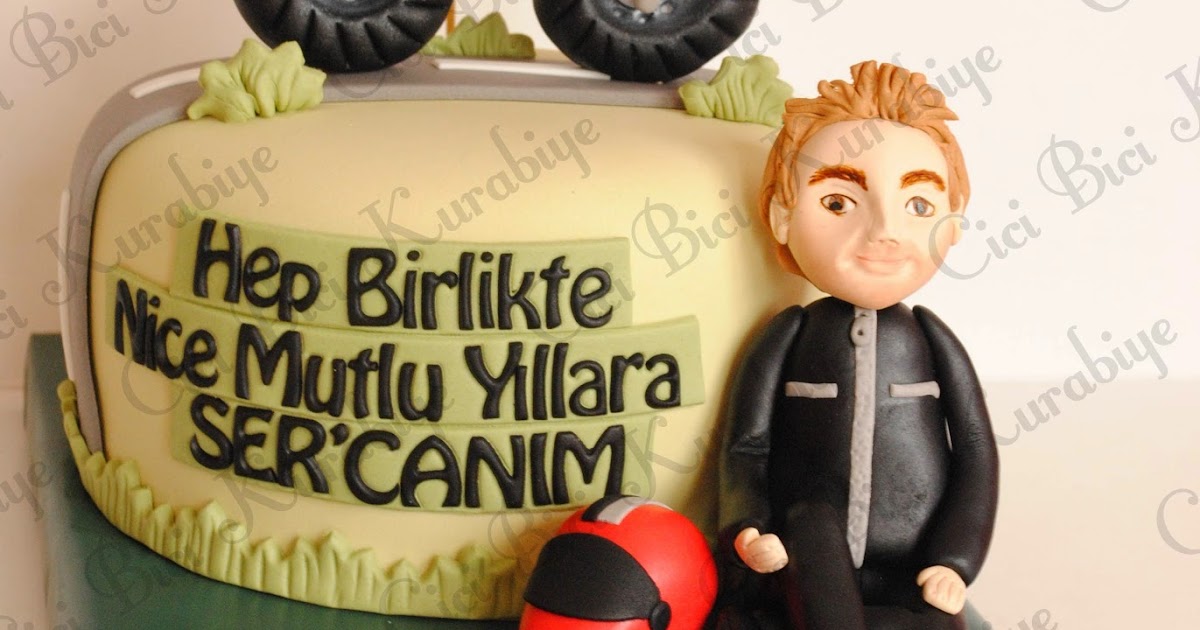 Cici Bici Kurabiye &amp; Cupcake &amp; Pasta İzmit Motorlu Doğum Günü Pastası