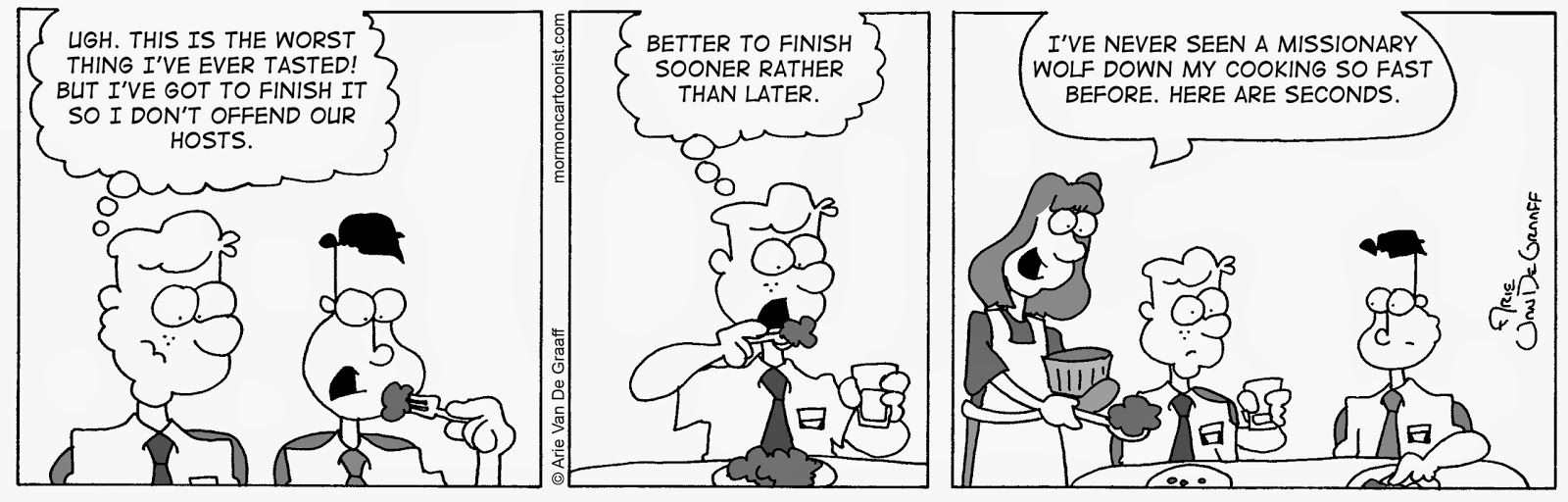 Ward Cartoonist: Dinner Appointment Woes