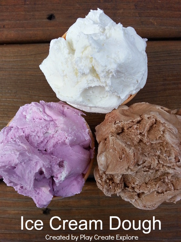 Play Create Explore Ice Cream Dough New Play Recipe!