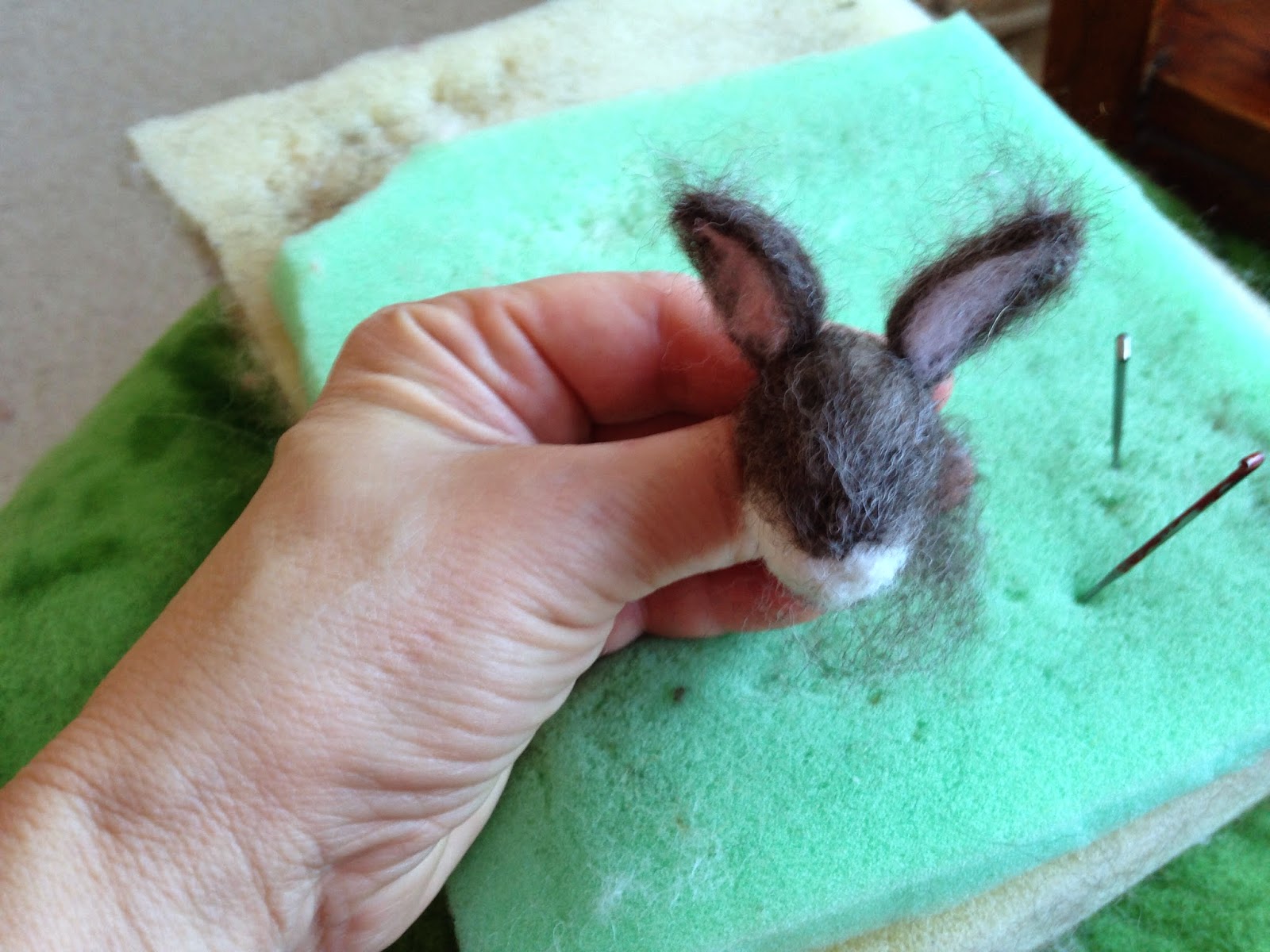 Claudia Marie Felt How to Make a Needle Felted Bunny and Giveaway