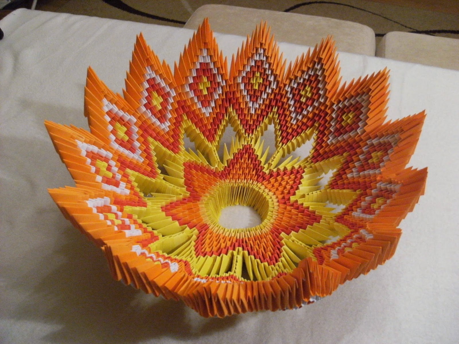 origami fruit bowl art and craft projects easy