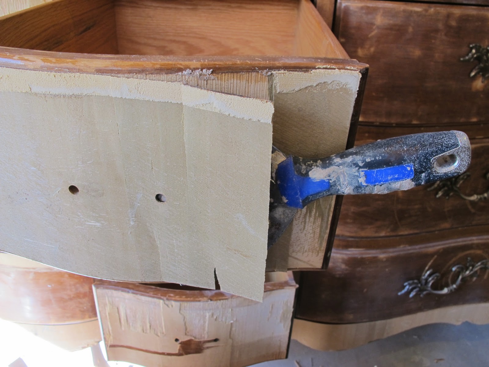 The Shabbiest Chick How Not to Remove Veneer