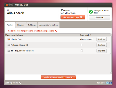 Ubuntuone control panel qt Ubuntu 12.04