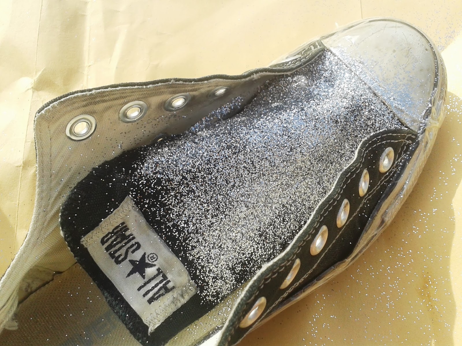 Faberdashery Glittered Converse