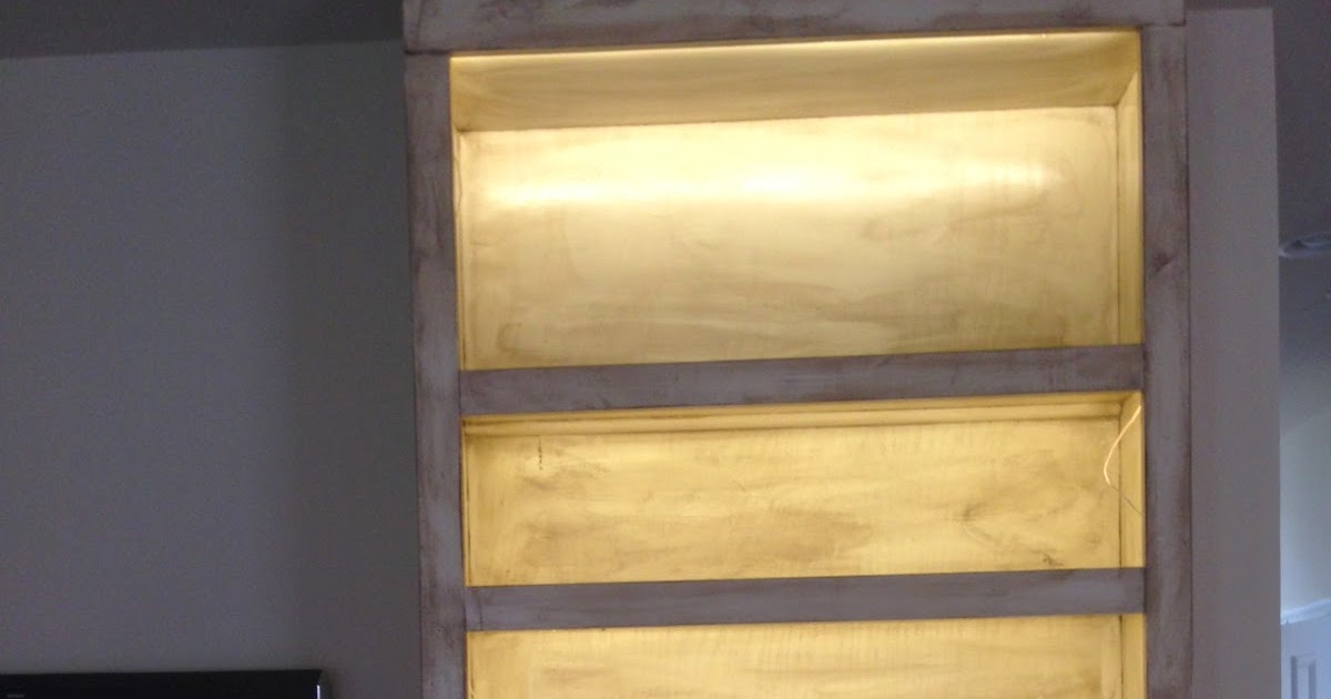 BuiltIn Entertainment Center Lighting DIY Danielle