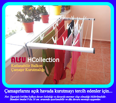 Katlanabilir Balkon Çamaşır Kurutmalığı